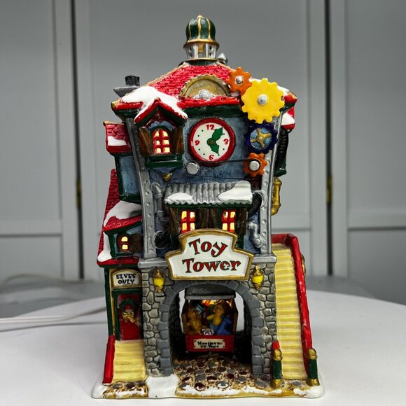 Lemax Toy Tower Lighted House Christmas Village Santas Wonderland 2001 - Picture 4 of 12